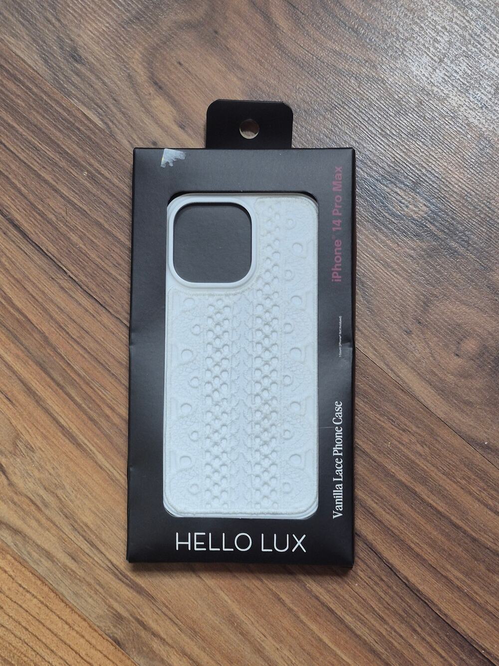 iphone 14 pro max hello lux case White Vanilla Lace Phone Case s13